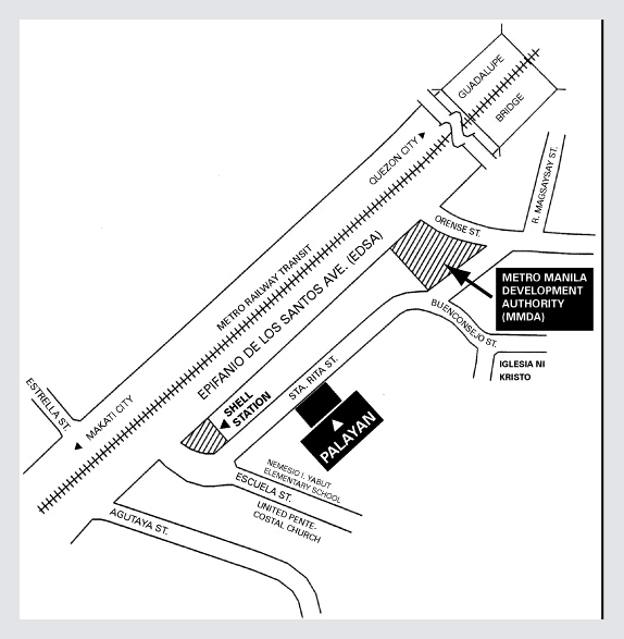 Palayan Guadalupe location map