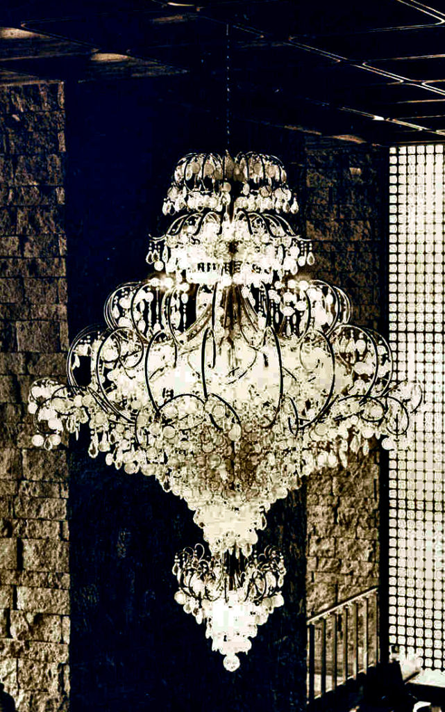 Old Hyatt hotel chandeliers