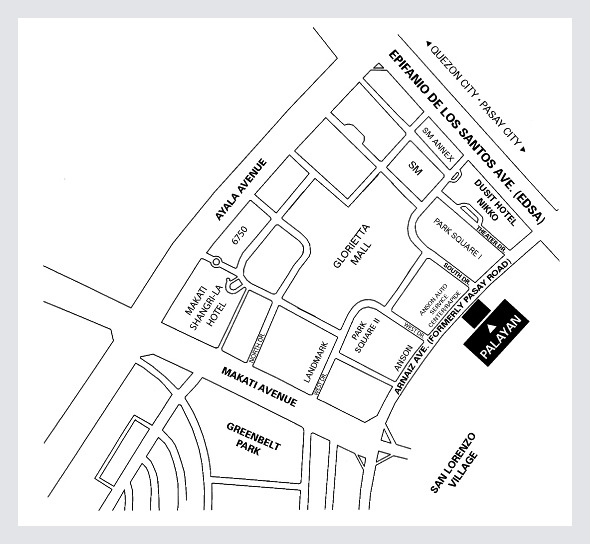 Palayan Tesoro's location map