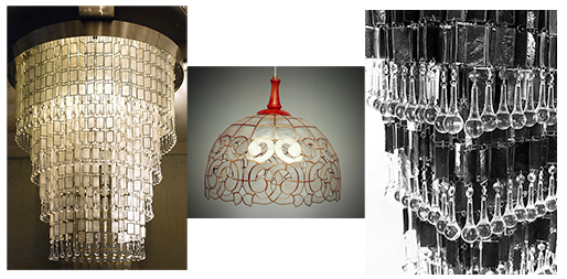 fabricated capiz lamps